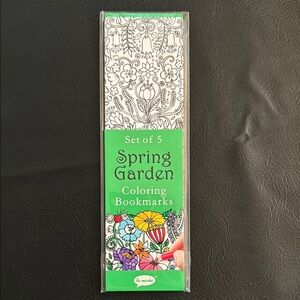 Spring Garden Coloring Bookmarks - Set of 5